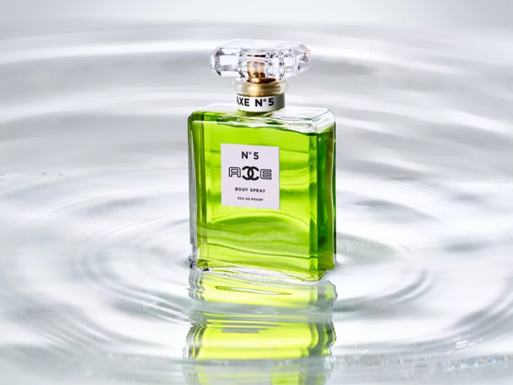 Tampilan produk parfum terbaru Chanel dan Axe. (photo/Dok. MSCHF)