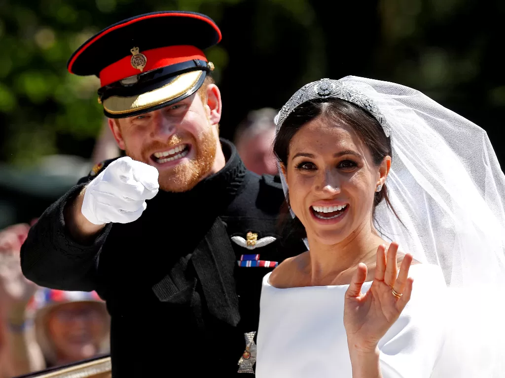 Pangeran Harry dan Meghan Markle saat menikah (REUTERS/Damir Sagolj)