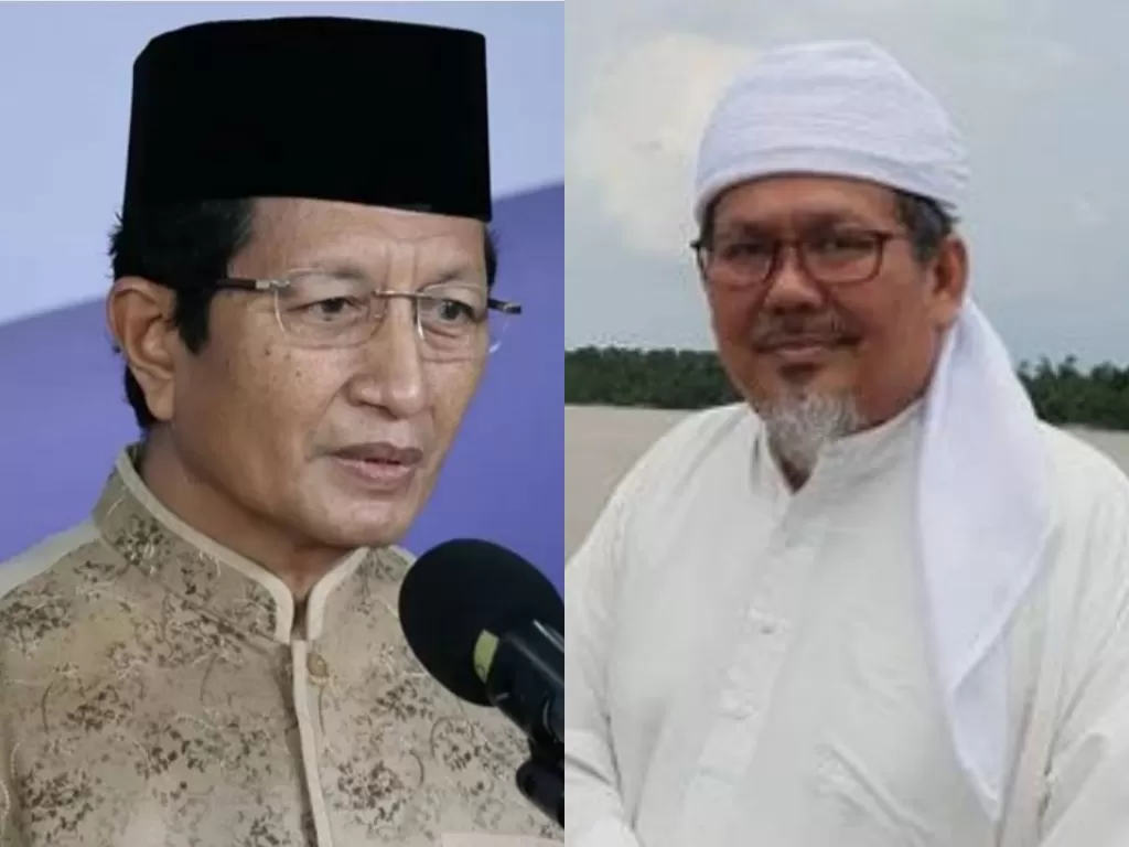 Kolase foto  Imam Besar Masjid Istiqlal Jakarta Nasaruddin Umar dan Tengku Zulkarnain (Antaranews/Instagram @tengkuzulkarnain.id)