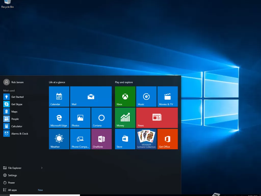 Tampilan Windows 10. (photo/Dok. Wikipedia)