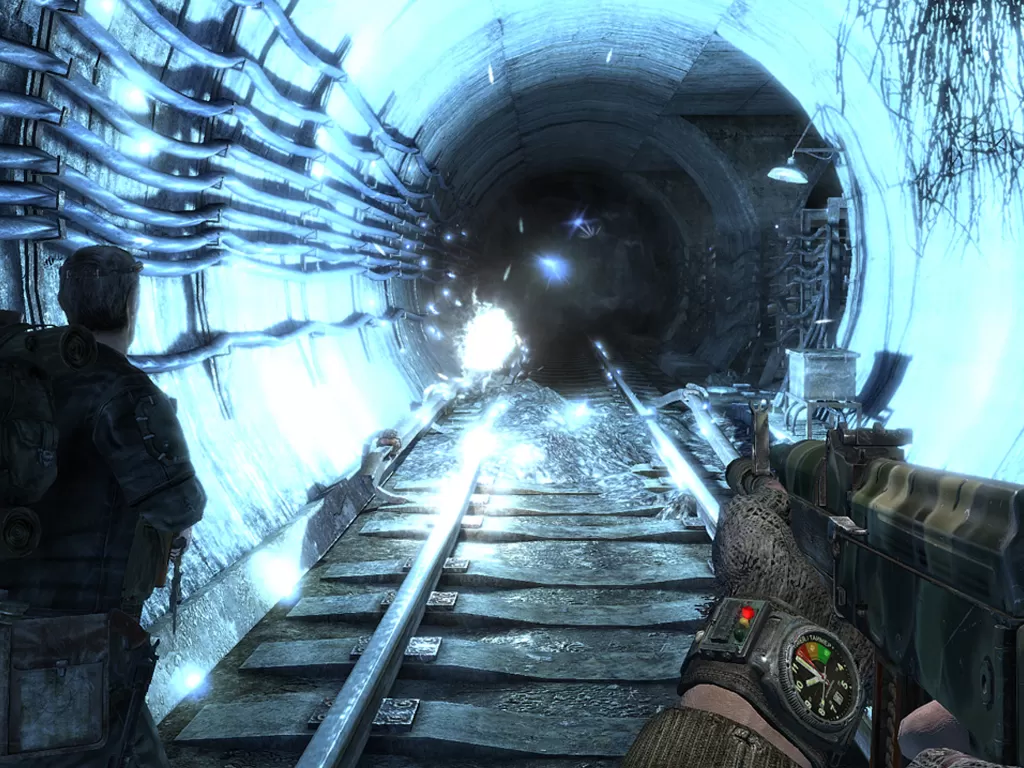 Tampilan gameplay dari game Metro Exodus buatan 4A Games (photo/Deep Silver)