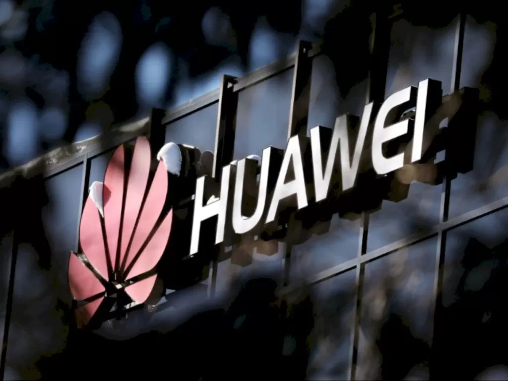 Logo perusahaan teknologi asal Tiongkok, Huawei ( REUTERS)