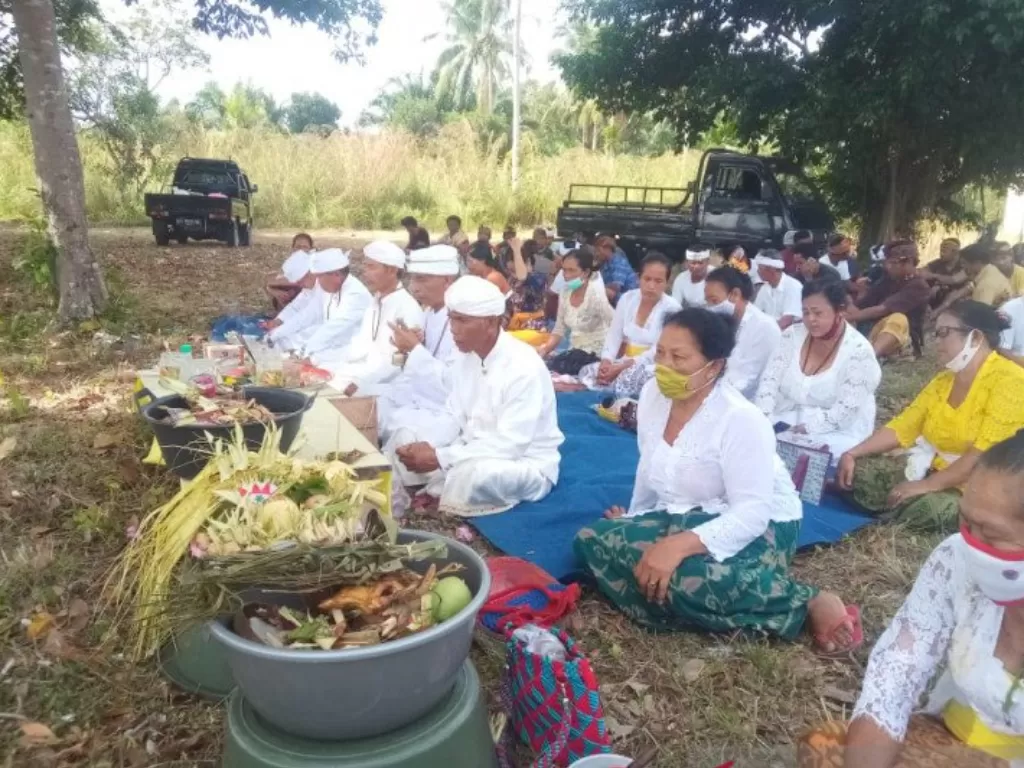 Ratusan umat Hindu di Belitung jalani catur Brata penyepian (ANTARA/Kasmono)