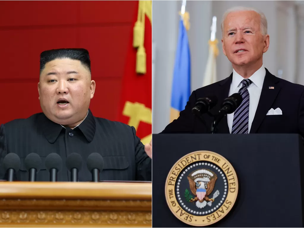 Kim Jong Un. / Joe Biden. (Reuters)