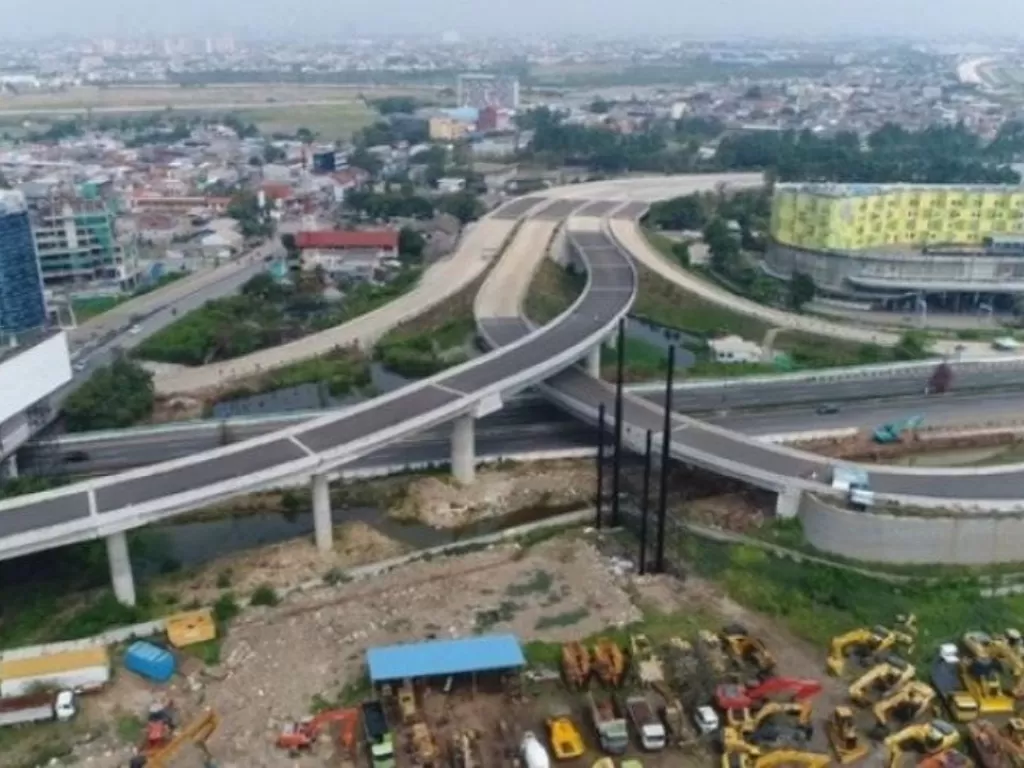 Ilustrasi - Pembangunan Jalan Tol Cengkareng-Batuceper-Kunciran. (ANTARA/Dokumentasi Kementerian PUPR)