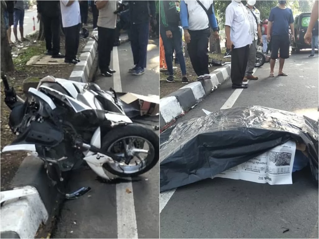 Kecelakaan maut di Pintu Air BKT Malaka Sari Jaktim (Instagram/warung_jurnalis)
