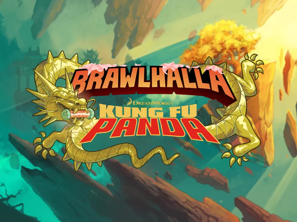 Tampilan logo Brawlhalla yang berkolaborasi dengan Kung Fu Panda (photo/Ubisoft)