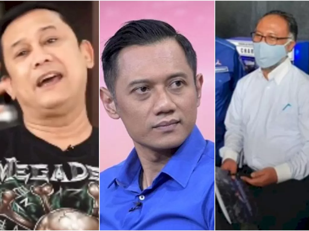 Denny Siregar, AHY, dan Bambang Widjojanto. (Indozone)