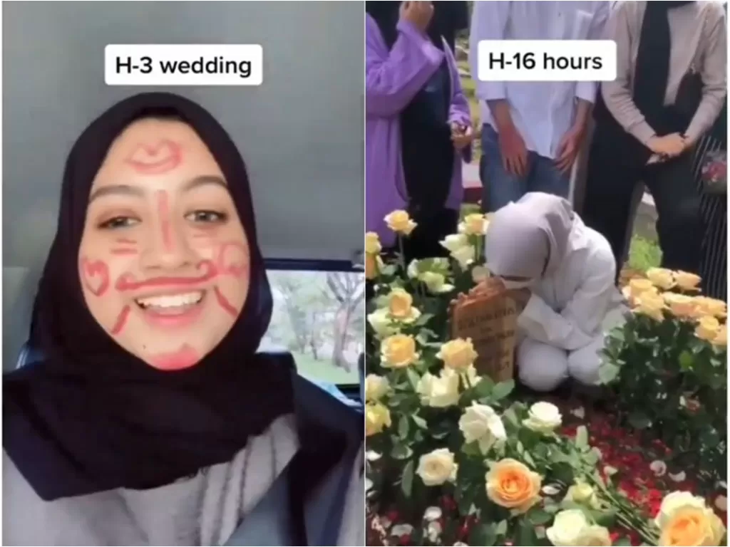 Wanita batal menikah karena pengantin pria meninggal dunia 16 jam sebelum akad nikah (Instagram/makassar_iinfo)