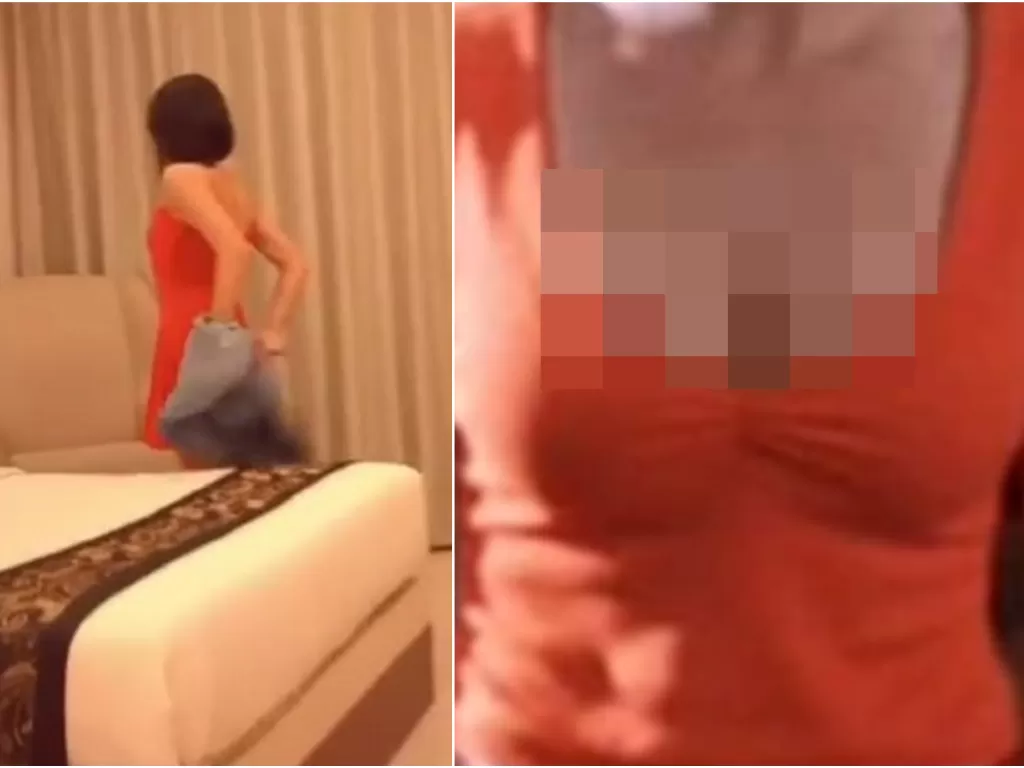 Kiri: Wanita dalam video syur di sebuah hotel di Cikeas, Bogor. (ist); Kanan: Ilustrasi (ist)