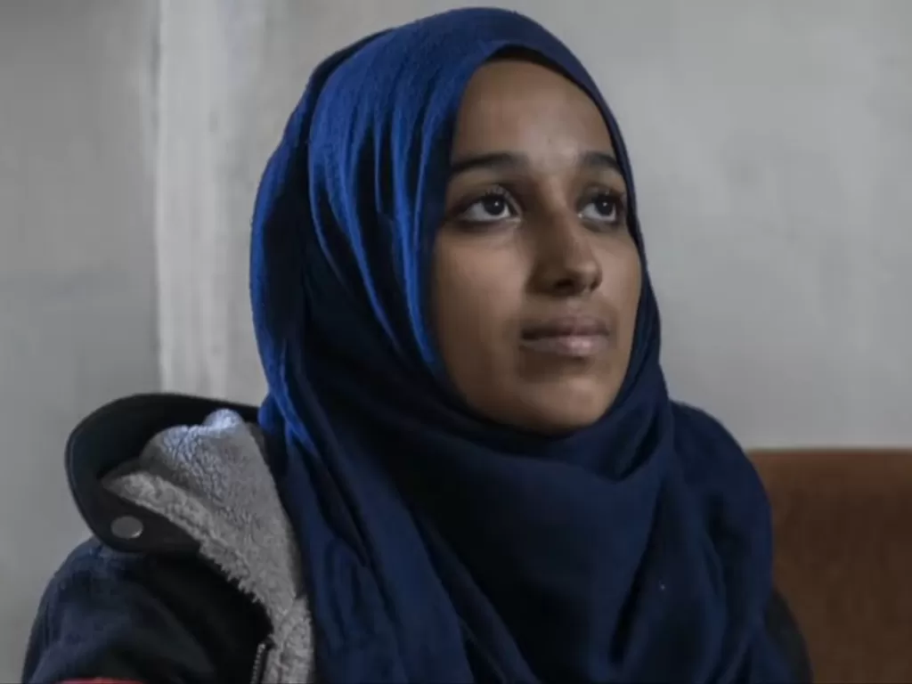 Seorang wanita yang menjadi istri daripada anggota ISIS. (Photo/YouTube/CBS This Morning)