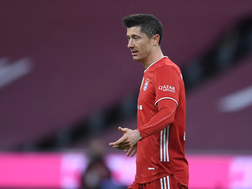 Penyerang Bayern Munchen, Robert Lewandowski. (photo/REUTERS/Andreas Gebert DFL)