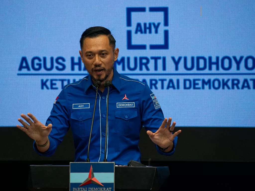 Ketua Umum Partai Demokrat, Agus Harimurti Yudhoyono . (photo/ANTARA FOTO/Aditya Pradana Putra)