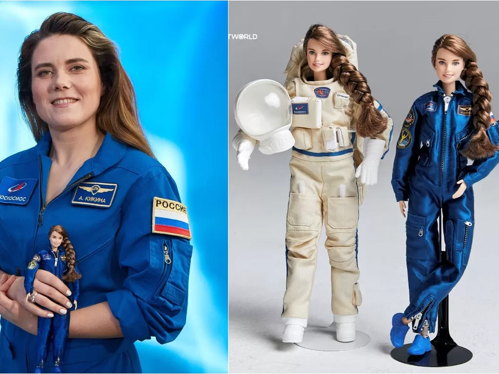Anna Kikina, astronot wanita Rusia yang jadi inspirasi boneka Barbie. (photo/Instagram/@trtworld)