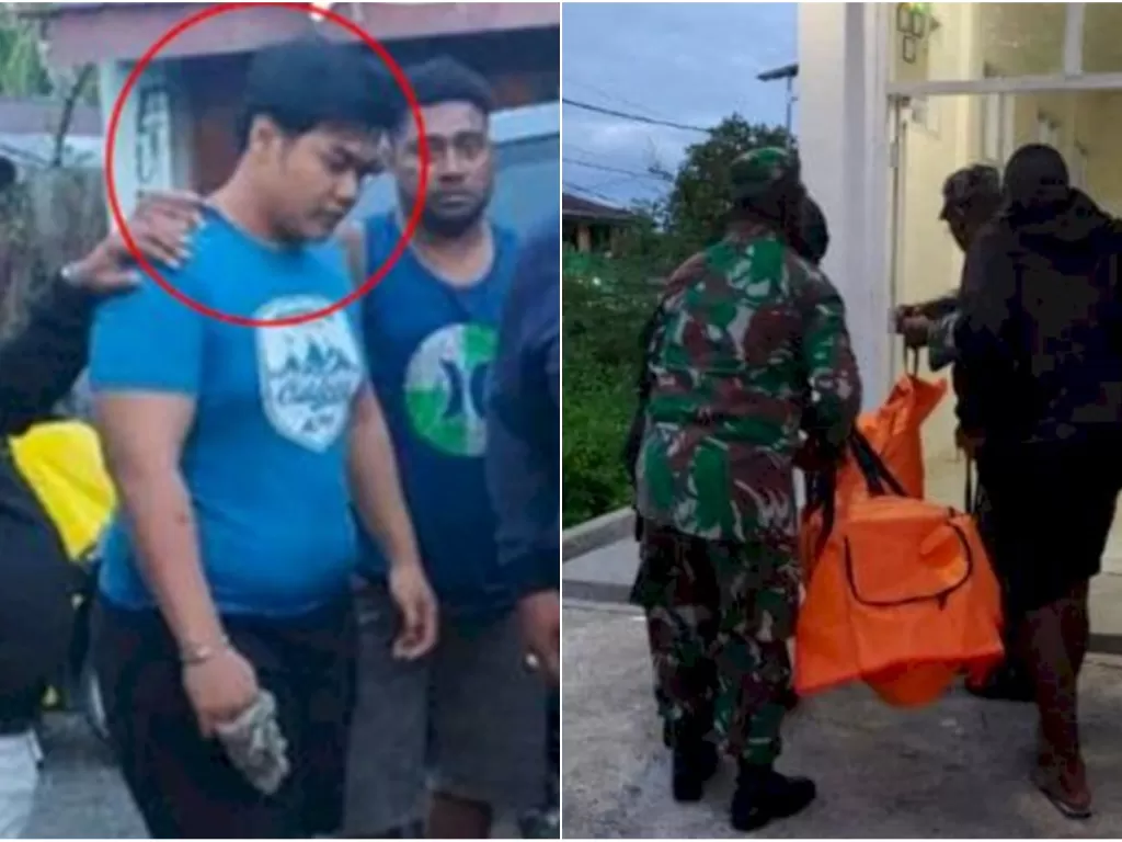 AA (kiri), pelaku pembunuhan 2 orang di Manokwari, Papua Barat. (ist)