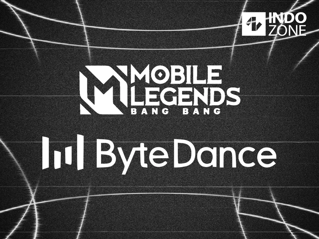 Ilustrasi logo Mobile Legends dan perusahaan ByteDance (Ilustrasi/INDOZONE/Ferry Andika)