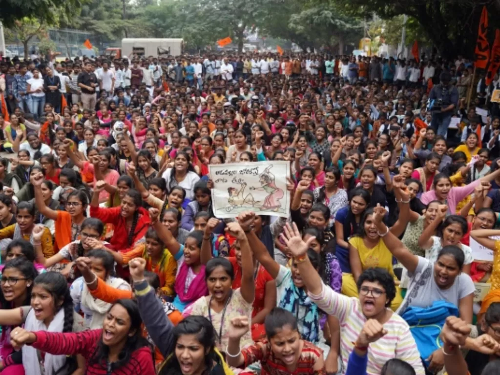 Protes karena tingginya tingkat pemerkosaan di India (Reuters)