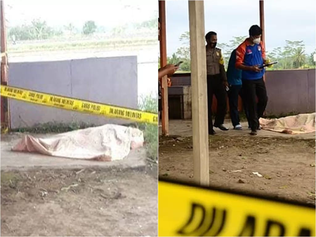 Wanita ditemukan tewas dengan kondisi setengah telanjang di Malang (Instagram/newmalangpos.id)
