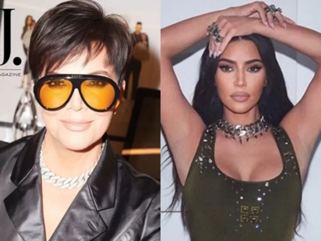 Kris Jenner dan Kim Kardashian. (Instagram/@krisjenner/@kimkardashian)