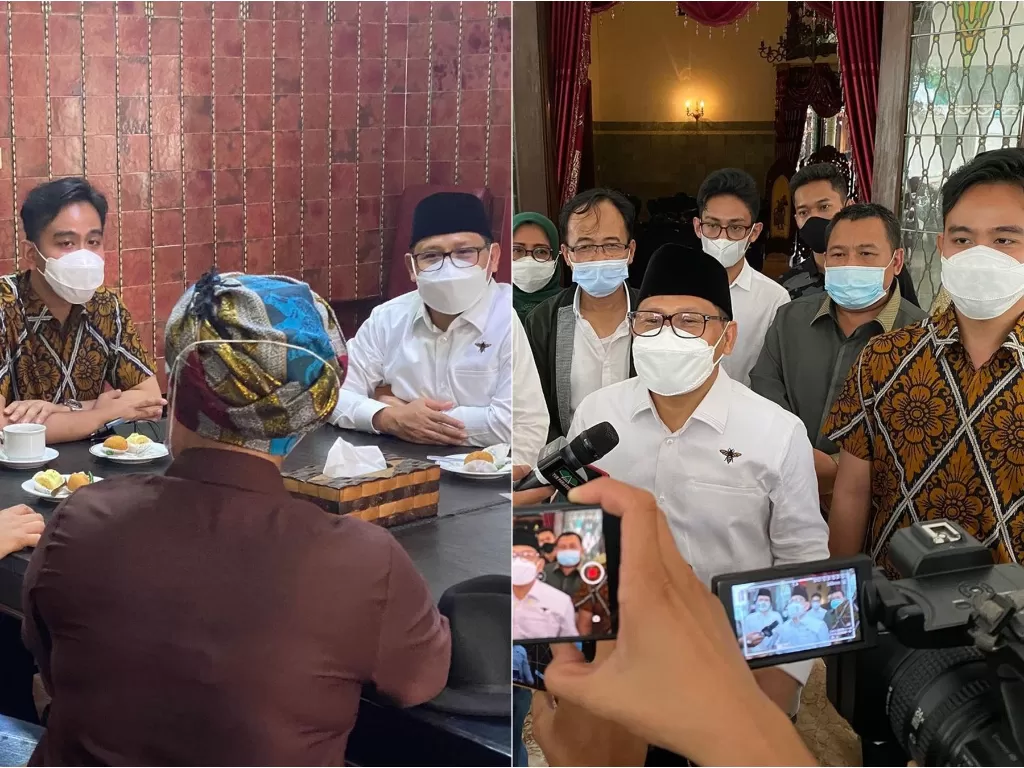 Muhaimin Iskandar alias Cak Imin bertemu Wali Kota Solo, Gibran (Instagram/cakiminow)