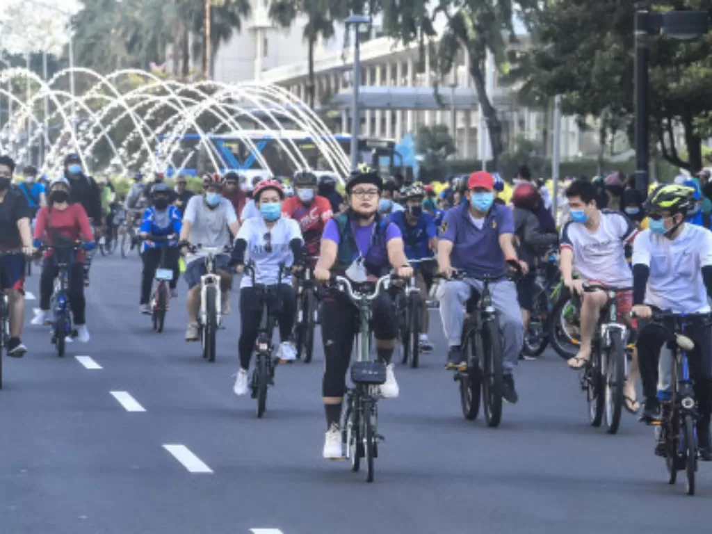 Pesepeda di Jakarta (ANTARA)