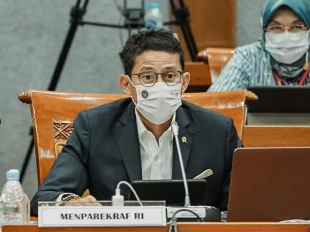  Menteri Pariwisata dan Ekonomi Kreatif/Kepala Badan Pariwisata dan Ekonomi Kreatif  Sandiaga Salahuddin Uno. (photo/ANTARA/HO-Birkom Kemenparekraf)