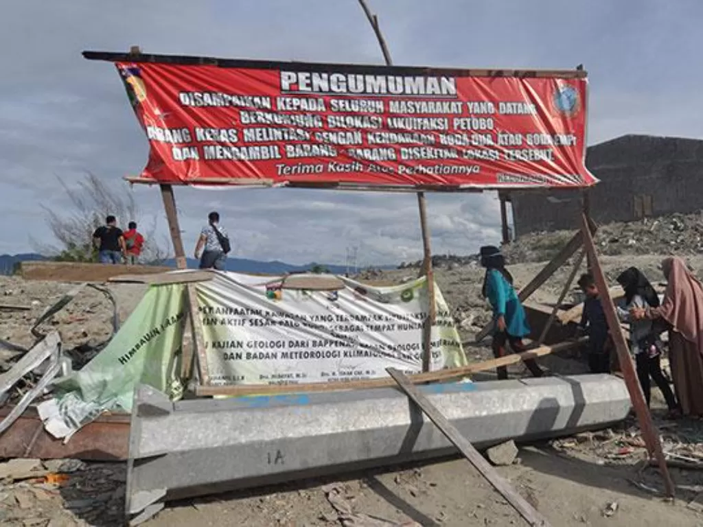Lokasi bekas bencana gempa dan likuifaksi di Kelurahan Petobo, Palu, Sulawesi Tengah. (photo/ANTARA/Mohamad Hamzah)