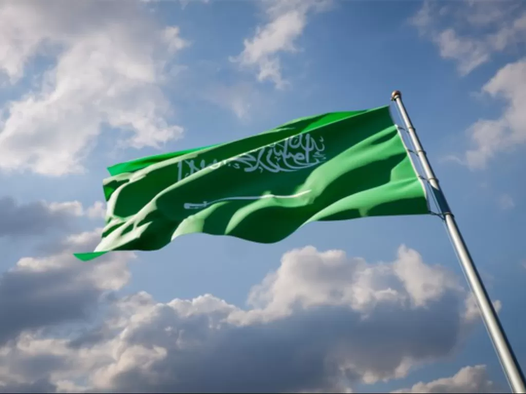 Ilustrasi bendera Arab Saudi. (Freepik)