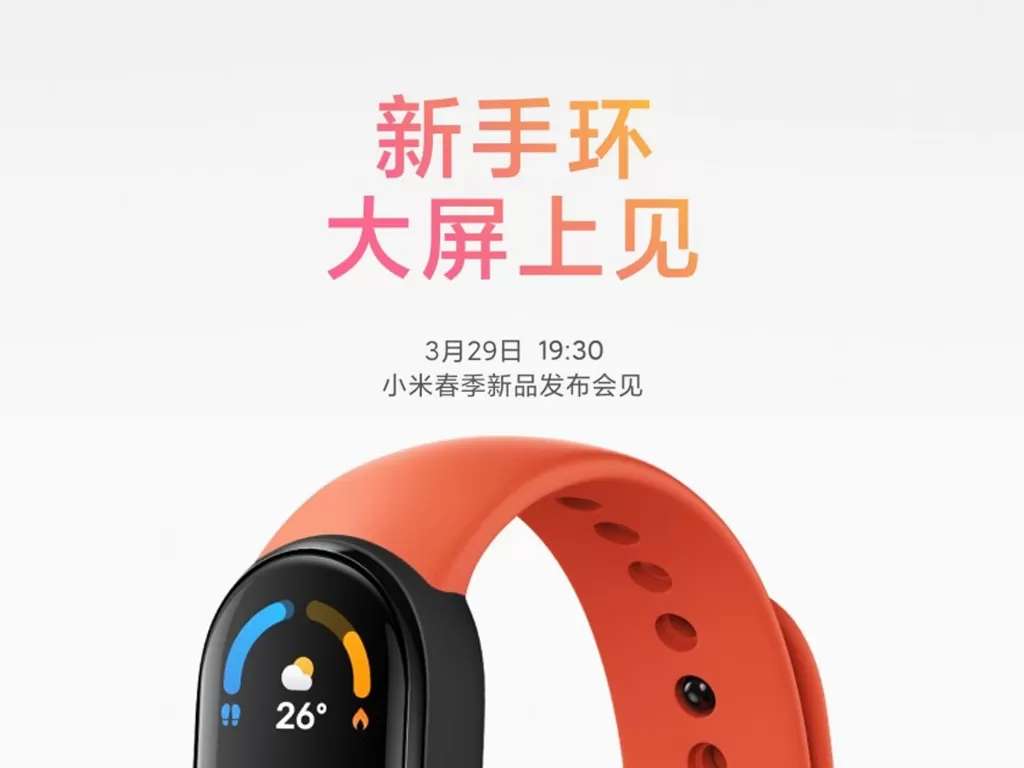 Teaser smartband Xiaomi Mi Band 6 terbaru (photo/Weibo/Xiaomi)