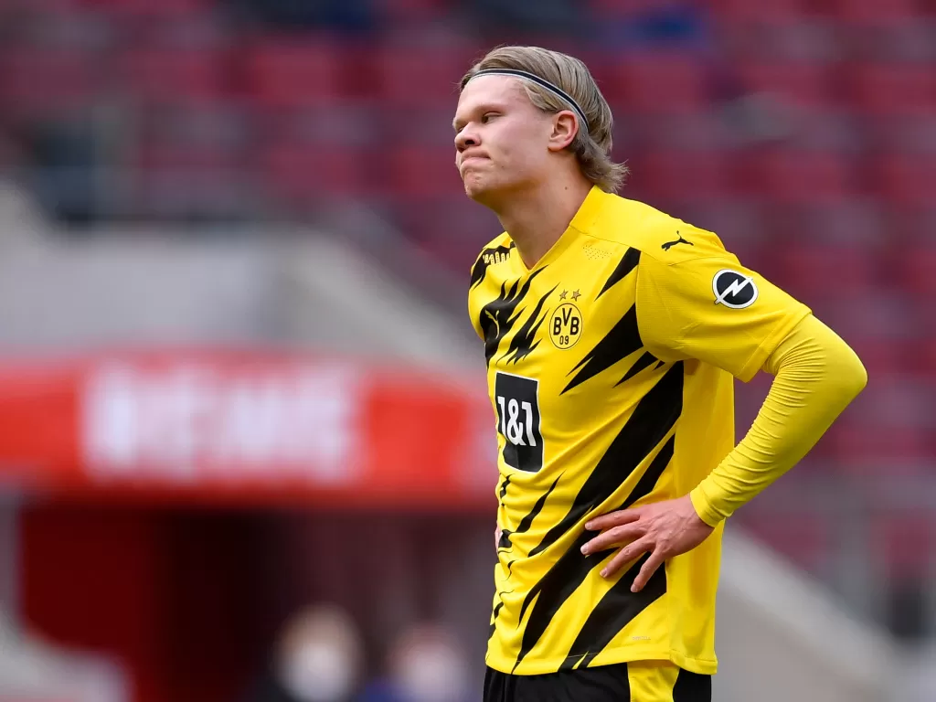 Bomber Borussia Dortmund, Erling Haaland. (photo/REUTERS/Marius Becker)