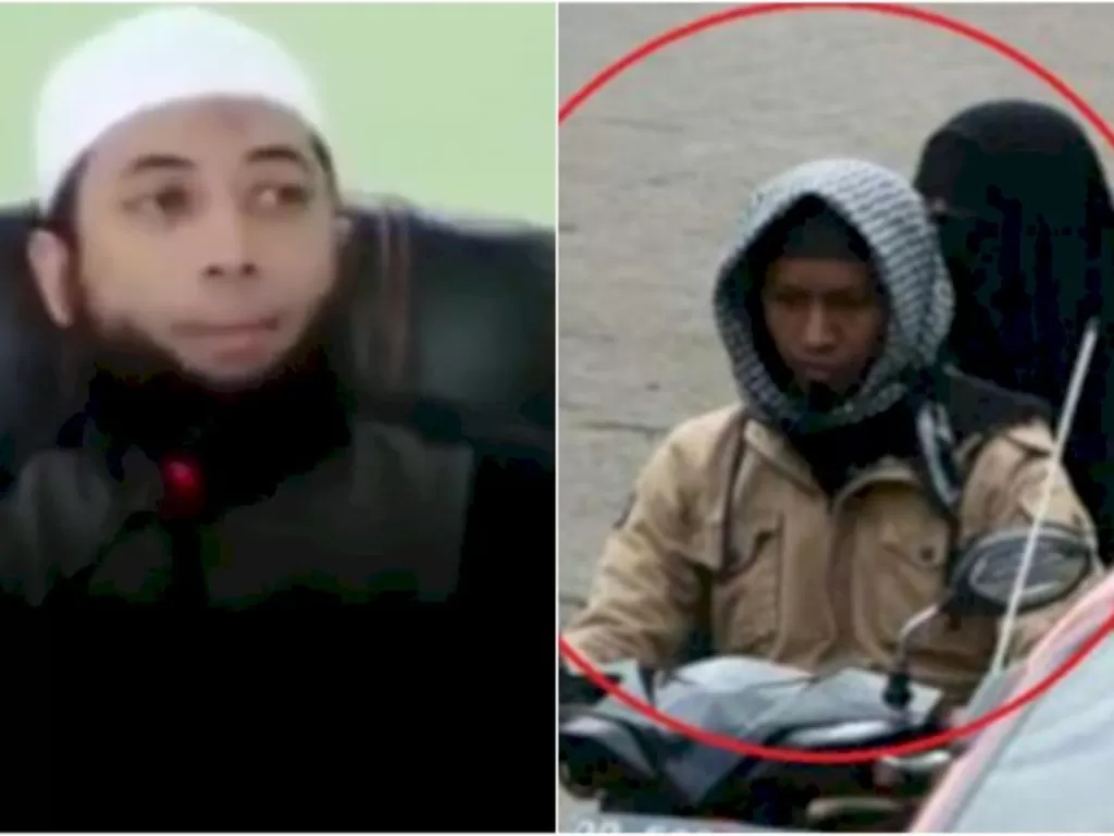 Ustaz Khalid Basalamah, dan pasutri pembom bunuh diri di Gereja Katedral Makassar. (ist)