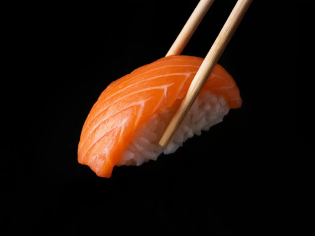 Ilustrasi sushi salmon. (Freepik)