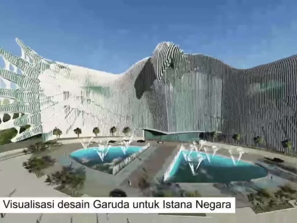 Desain Istana Negara di Kalimantan Timur yang viral di medsos. (photo/Instagram/@suharsomonoarfa)
