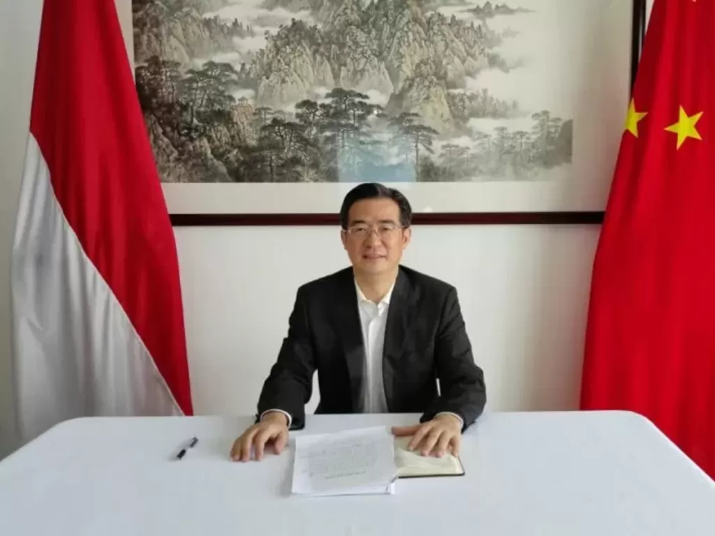 Konsulat Jenderal RRT, Mr. Zhu Xinglong. (Antara/Ayu Khania Pranisitha/2021)