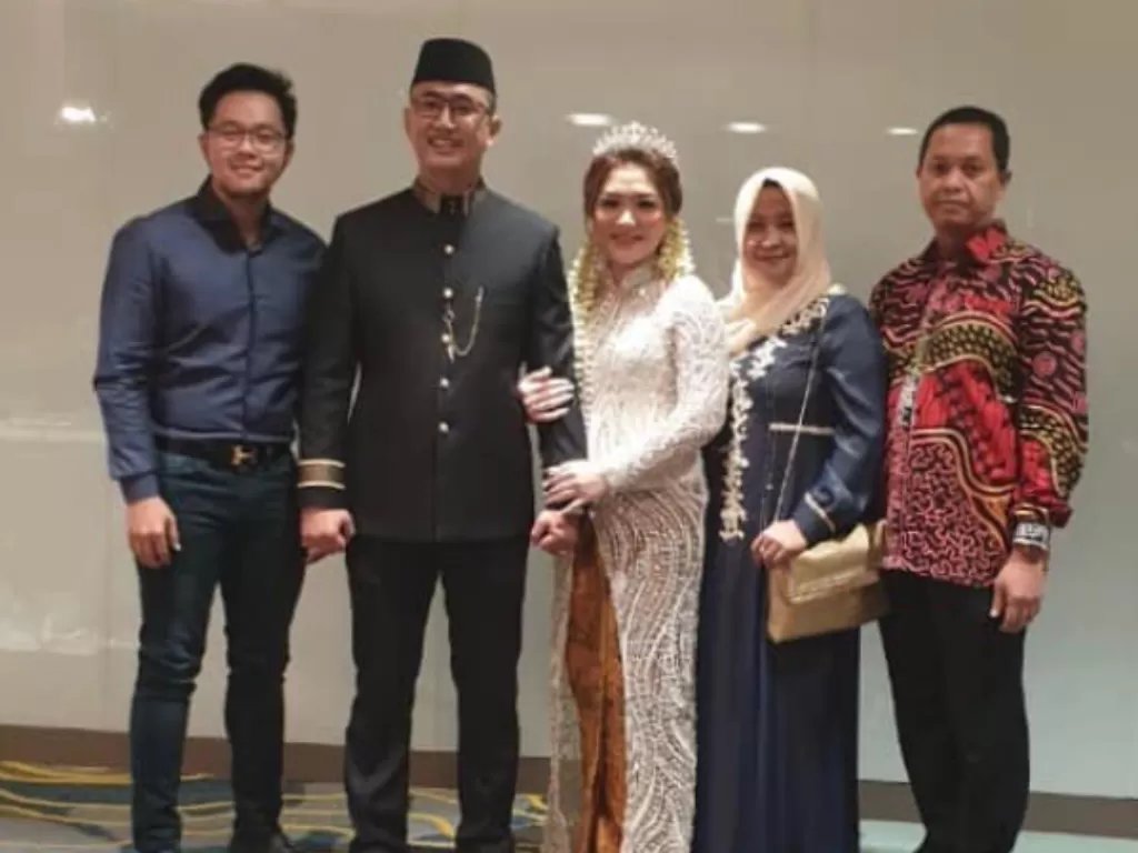 Pernikahan Agung Wahyudi Rahardjo dengan Linda Wijaya pada 2019 lalu (Facebook/Fendi Buccu Idol)