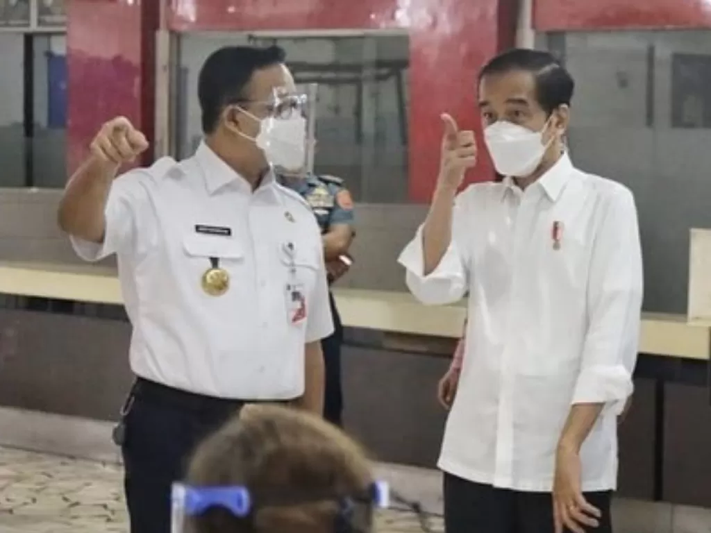 Presiden Jokowi dan Gubernur DKI Jakarta, Anies Baswedan. (photo/Instagram/@aniesbaswedan)
