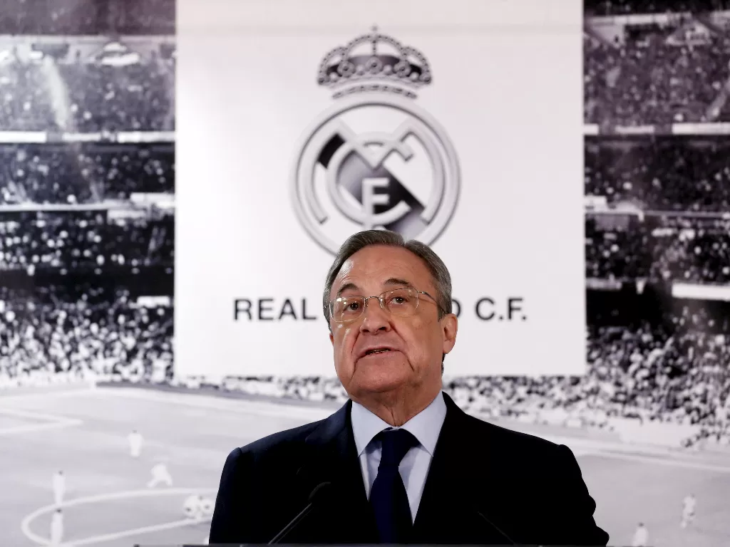Presiden Real Madrid, Florentino Perez. (photo/REUTERS/Juan Medina)