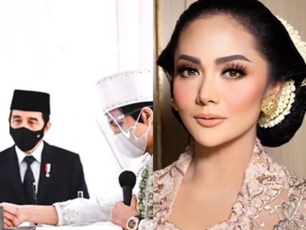 Jokowi jadi saksi pernikaha Atta (Instagram/@attahalilintar), Krisdayanti. (Instagram/@krisdayantilemos)