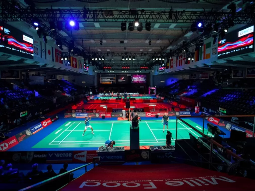 Ilustrasi Lapangan Badminton. (photo/Reuters/ilustrasi)