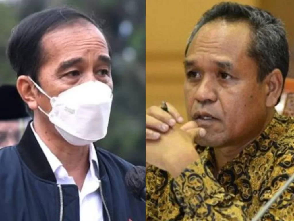 Kolase foto Presiden Jokowi dan Anggota DPR RI Benny K Harman (Twitter)