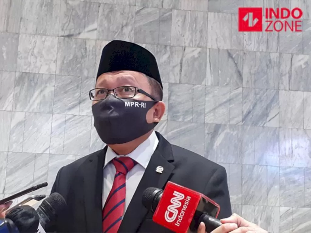 Wakil Ketua MPR RI Arsul Sani ketika menghadiri Sidang Tahunan MPR di Komplek Parlemen, Gedung DPR, Senayan, Jakarta. (INDOZONE/Sarah Hutagaol)