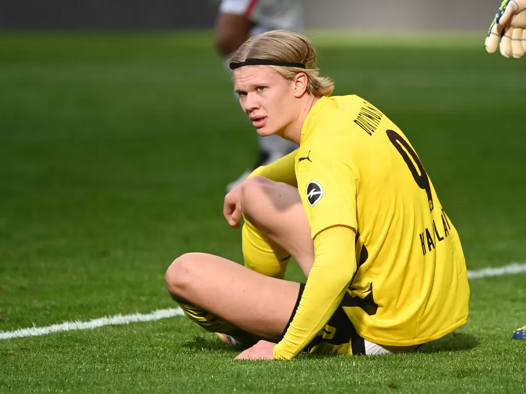 Bomber Borussia Dortmund, Erling Haaland. (photo/REUTERS/Ina Fassbender)