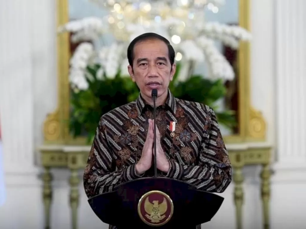 Presiden Jokowi ucapkan selamat hari Jumat Agung. (photo/Instagram/@sekretariat.kabinet)