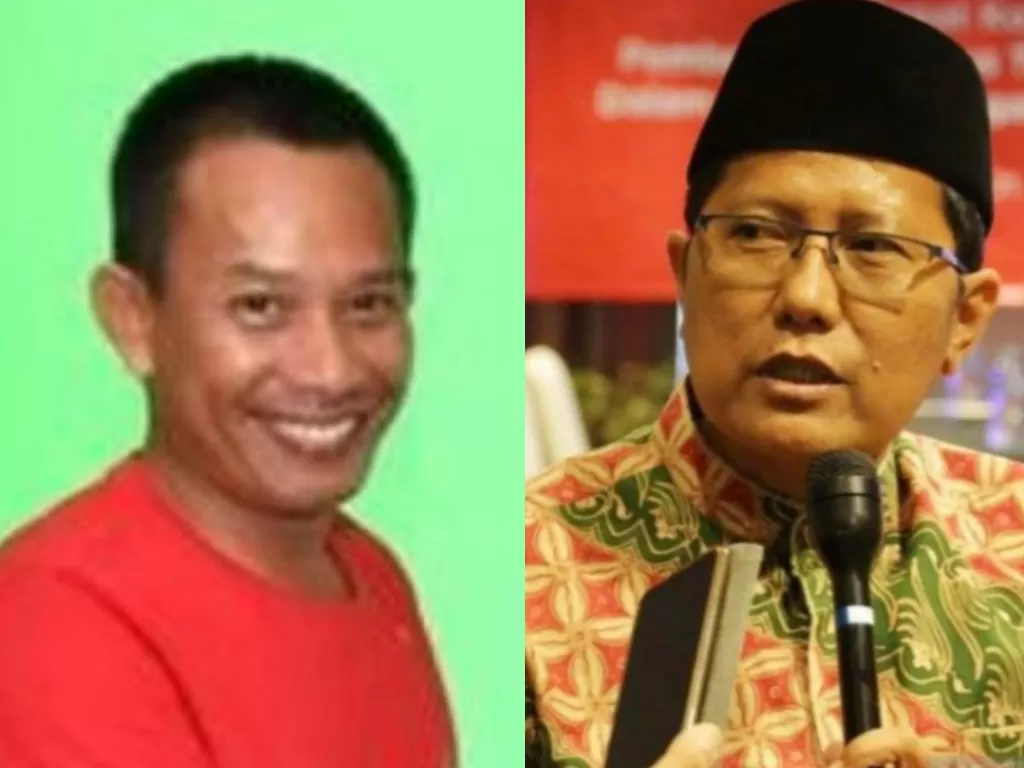 Kolase foto Komisaris Independen PT Pelni Kristia Budhyarto dan Ketua Umum MUI Cholil Nafis (Twitter/Antaranews)