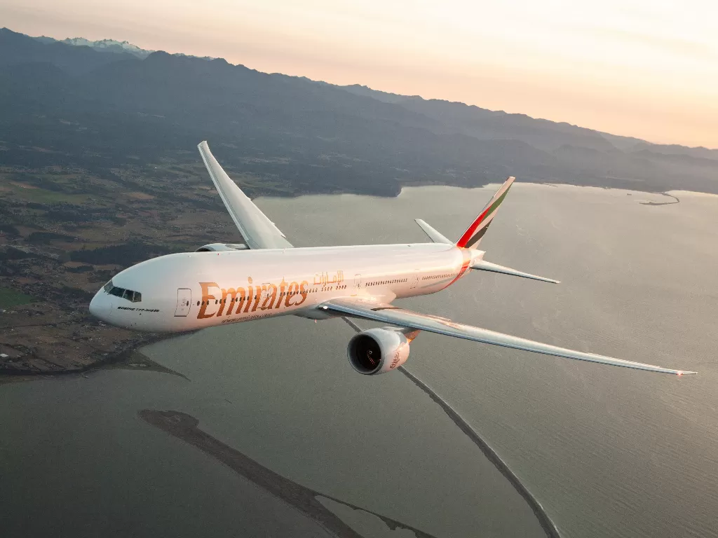 Pesawat maskapai Emirates. (photo/Twitter/emirates)