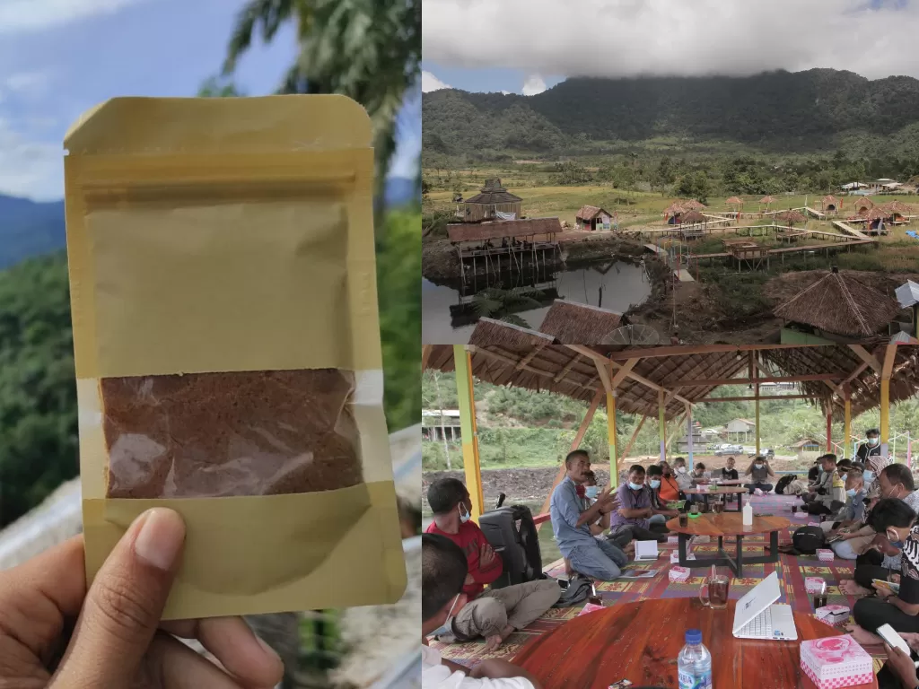 Gula Semut yang diproduksi warga Desa Telagah, Kabupaten Langkat, Sumatera Utara. (Istimewa)