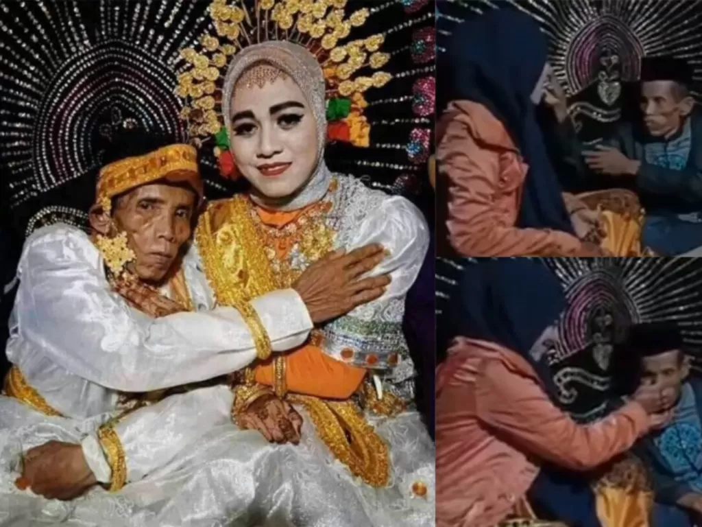 Pernikahan beda usia antara Kake Bora dan Ira Fazila. (Ist)