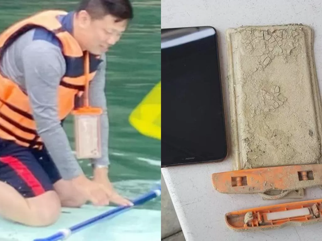 Pria ini menemukan kembali ponselnya setelah hilang selama setahun lalu. (Photo/BBC)