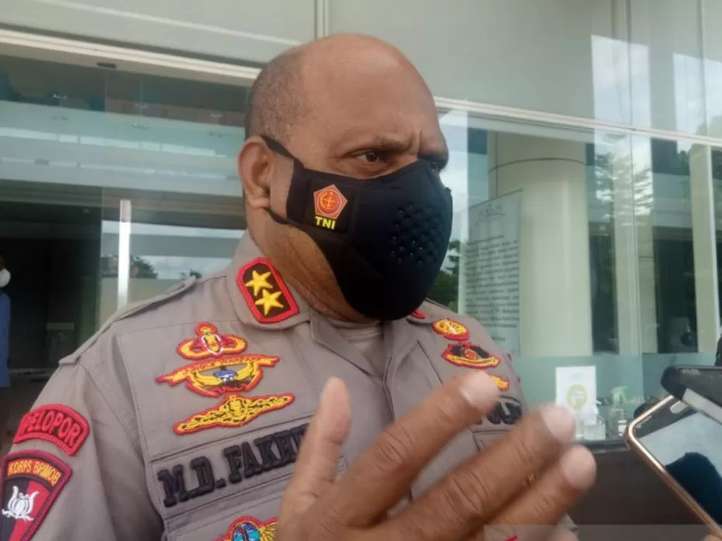 Kepala Polda Papua, Komisaris Jenderal Polisi Mathius D Fakhiri. (ANTARA/Evarianus Supar)