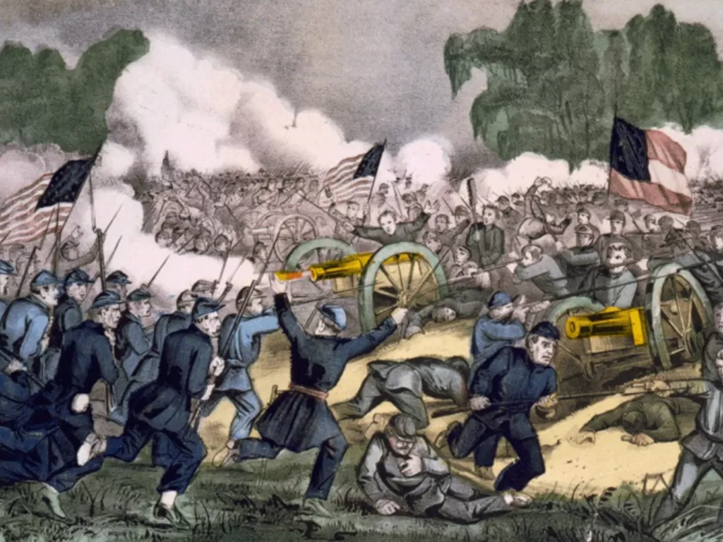 Ilustrasi terkait Perang Saudara di Amerika Serikat 1861 - 1865. (Wikipedia).